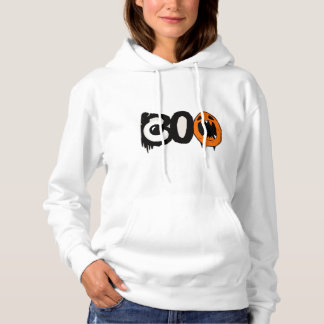 Camiseta Halloween Hoodie - Impressão mínimo "BOO" exclusiv