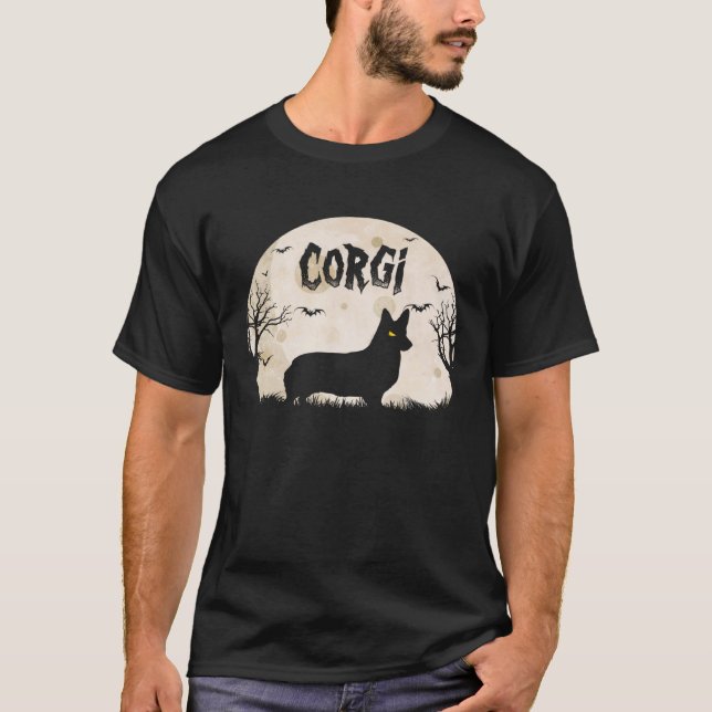 Camiseta Halloween Horror Corgi (Frente)