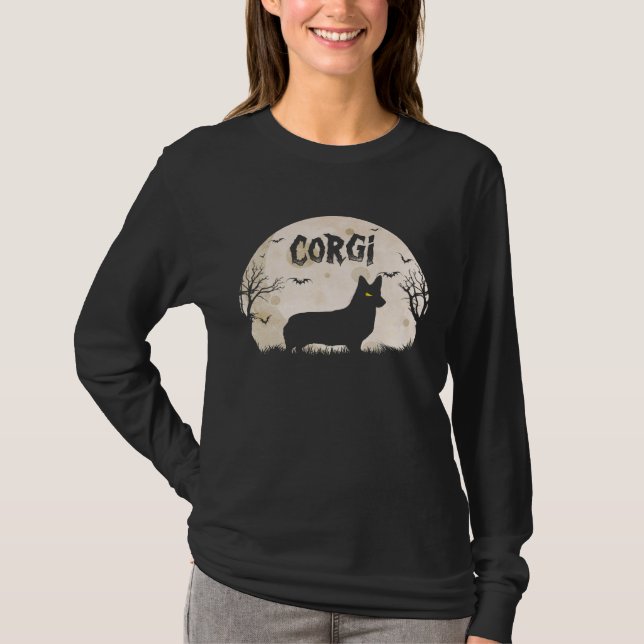 Camiseta Halloween Horror Corgi (Frente)
