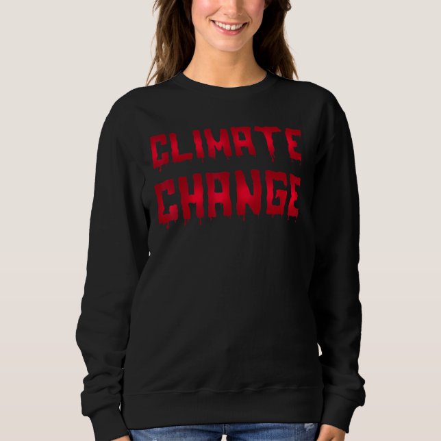 Camiseta Halloween Horror Font Climate Change World Apocaly (Frente)