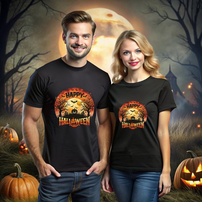 Camiseta Halloween Horror Landscape (Criador carregado)