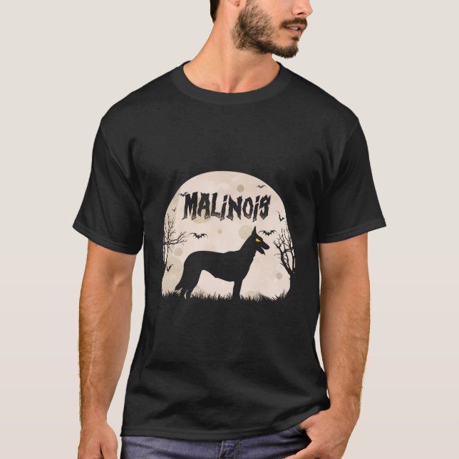 Camiseta Halloween Horror Malinois (Frente)