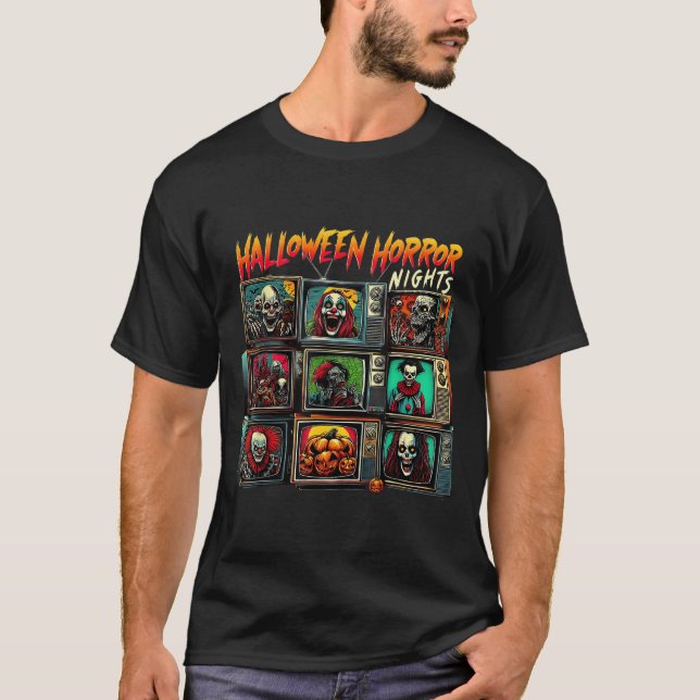Camiseta Halloween Horror Nights Y Movie  (Frente)