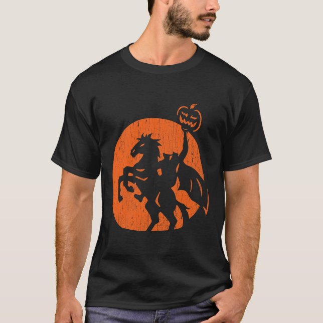Camiseta Halloween Horseman Folklore Pumpkin Jack O (Frente)