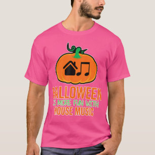 Camiseta Halloween House Music - Festa Edm Dj Gift