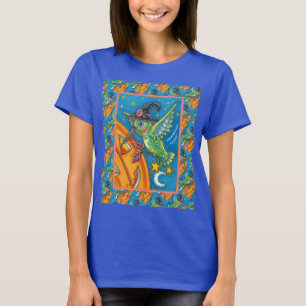 CAMISETA HALLOWEEN HUMMINGBIRD E JACK O LANTERN WHIMSY