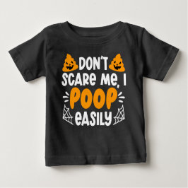 Camiseta Halloween Humoroso Não me assuste Eu faço cocô fac