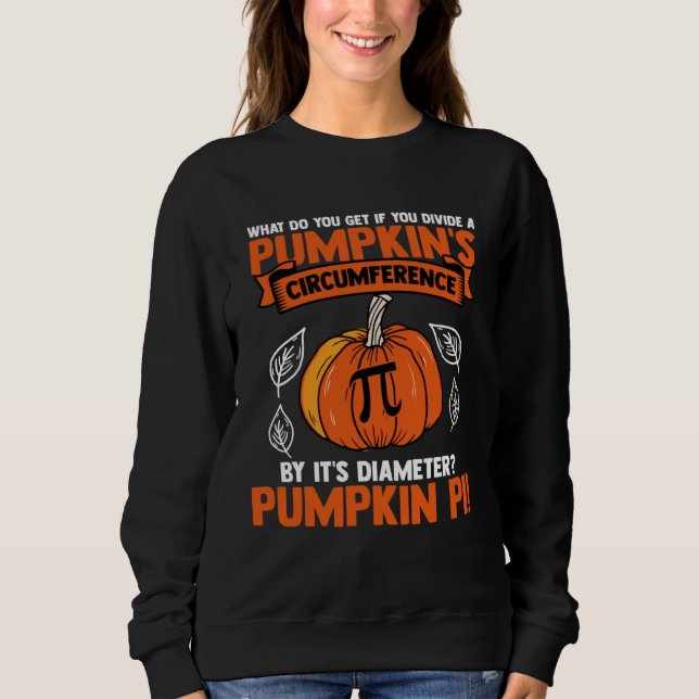 Camiseta Halloween I Pumpkin Circumference Pi Diameter Math (Frente)