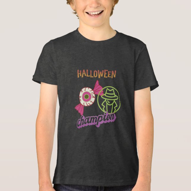 Camiseta Halloween I Spy Champion (Frente)