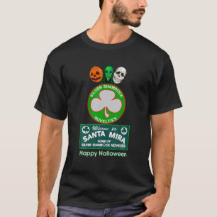 Camiseta Halloween III - Shamrock prateado e Papais noeis M