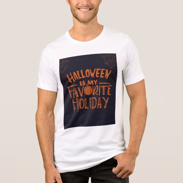 Camiseta Halloween is my favorite design T Shirt  (Frente)