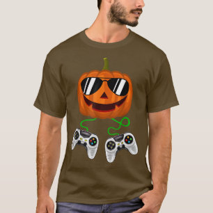 Camiseta Halloween Jack O Lantern Gamer Boys Homens Engraça