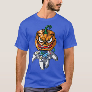 Camiseta Halloween Jack O Lantern Gamer, Jackolantern Pumpk