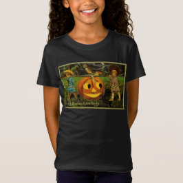 Camiseta Halloween Jack-o-Lantern Harvest Night por Criança