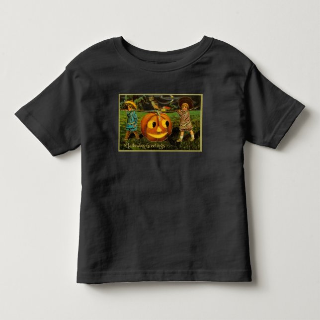Camiseta Halloween Jack-o-Lantern Harvest Night por Criança (Frente)