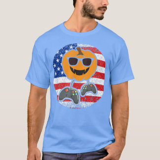 Camiseta Halloween Jack O Lanterna Gamer Óculos Sunglass Am