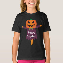 Camiseta Halloween Jack o'Lanterna Lady Scarecrow