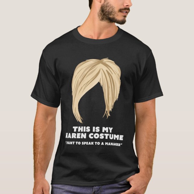 Camiseta Halloween Karen Costume  Live Laugh Hair Cut Meme (Frente)