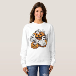 Camiseta Halloween: Kleine Geister mit Kürbissen -