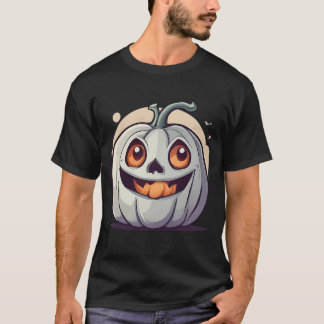 Camiseta Halloween Kürbis Geist