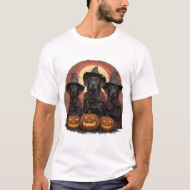 Camiseta Halloween Labrador Retriever Cachorros Bruxos