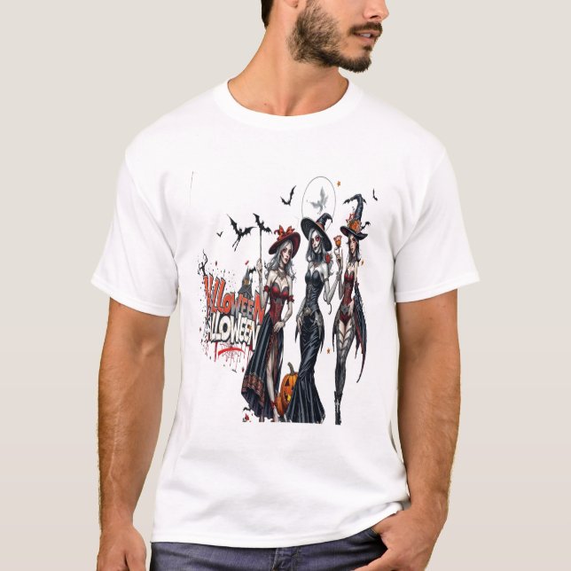 Camiseta halloween ladies graffiti art family women (Frente)