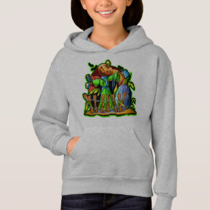 Camiseta Halloween Lady Scarecrow Pumpkin Cabeça de Pumpkin
