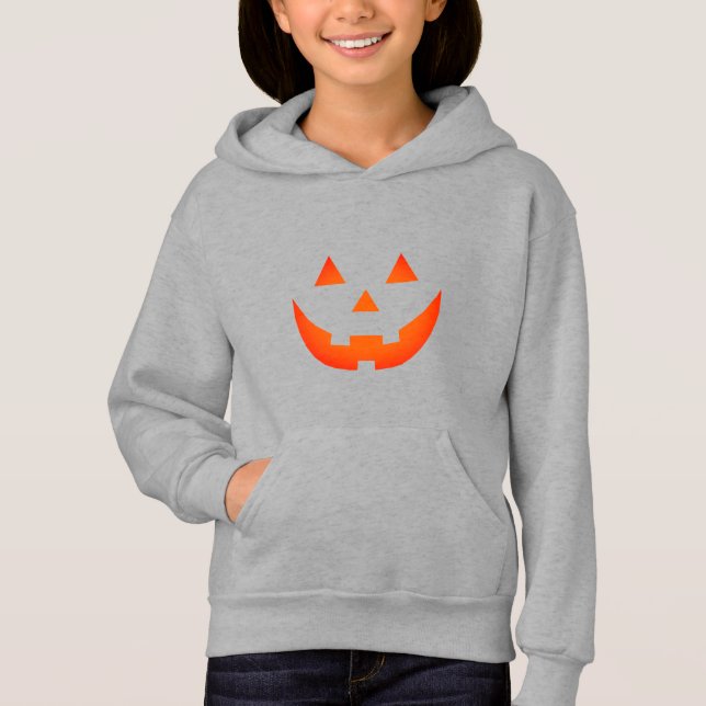 Camiseta Halloween laranja Jack o lanterna abóbora encarna  (Frente)