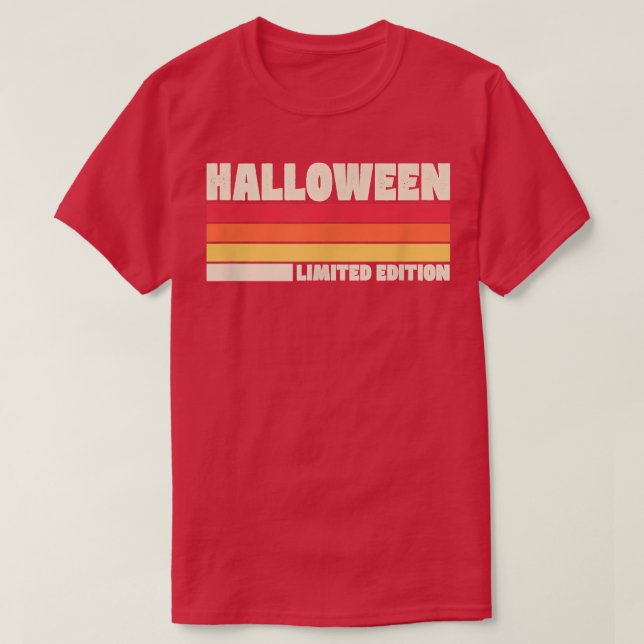 Camiseta Halloween Limited Edition Distressed Retro Vintage (Frente do Design)
