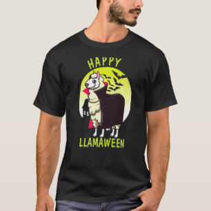 Camiseta Halloween  Llama  Feliz Llamaween