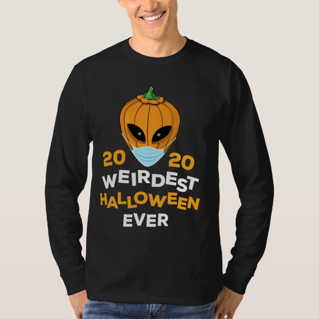 Camiseta Halloween Mais Estranho De 2020 (Frente)