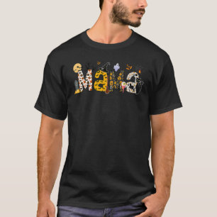 Camiseta Halloween Mamãe Vibrações Assustadoras Mamãe Assus