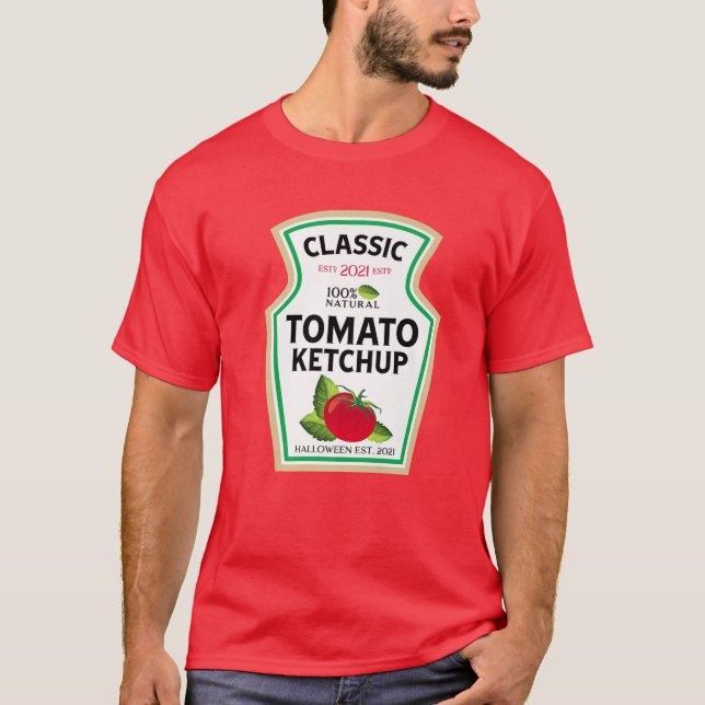 Camiseta Halloween Matando Figurino Saucy Tomato Ketchup Bo (Frente)