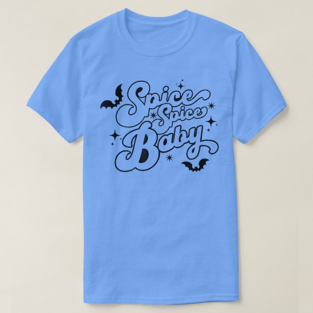 Camiseta Halloween Matching Spooky Babe Spice Baby Baby (Frente do Design)