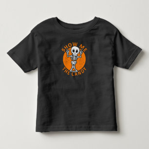Camiseta Halloween Me Mostra O Esqueleto De Candy