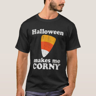 Camiseta Halloween Me Torna Corny Candy Corn Retro anos 80