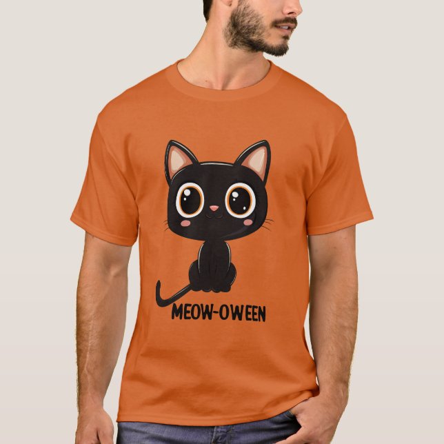 Camiseta Halloween Meow (Frente)