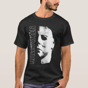 Camiseta Halloween Michael Myers Large Face Raglan Baseball