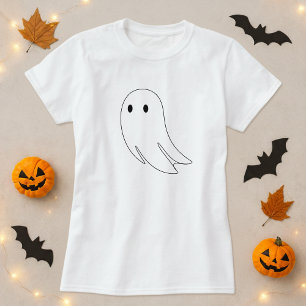 Camiseta Halloween mínimo de estrutura de tópicos do fantas