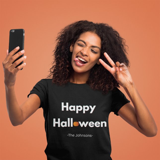 Camiseta Halloween Moderno Minimalista - Personalizado (Criador carregado)