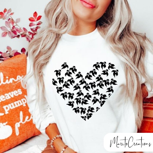 Camiseta Halloween Mom Doodles Hearth  (Criador carregado)