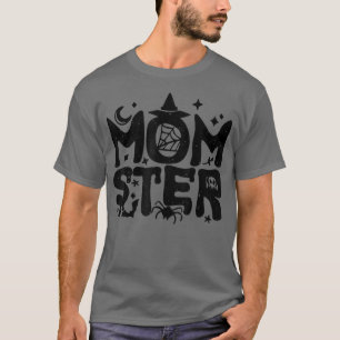 Camiseta Halloween Momster Mãe Monstro Halloween Costume Ea