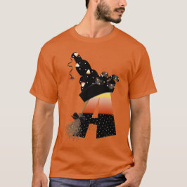 Camiseta Halloween Monograma - Letra A