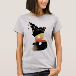 Camiseta Halloween Monograma - Letra B