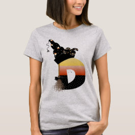 Camiseta Halloween Monograma - Letra D