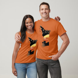 Camiseta Halloween Monograma - Letra E