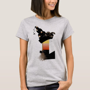 Camiseta Halloween Monograma - Letra L