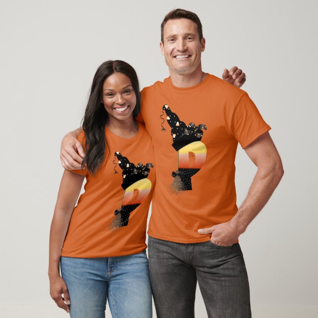 Camiseta Halloween Monograma - Letra P (Unissex)
