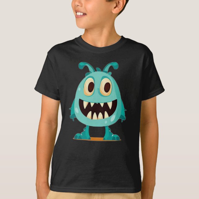 Camiseta Halloween/Monster/desenho animado (Frente)