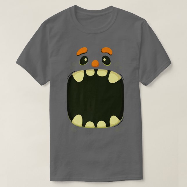 Camiseta Halloween Monster Face Costume Tee 159 (Frente do Design)